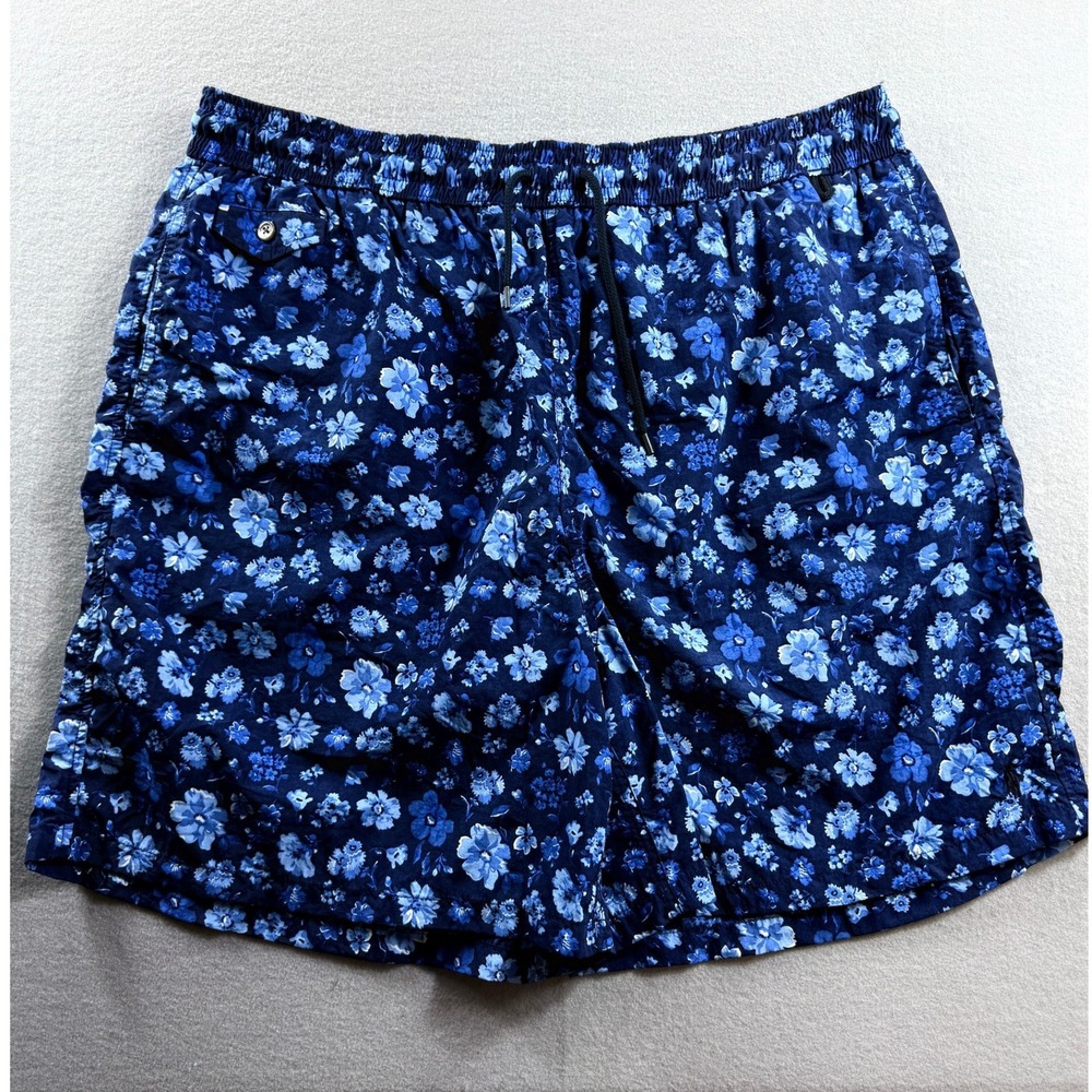 Polo Ralph Lauren Swim Shorts Mens 2XB Blue Floral Print 38x7